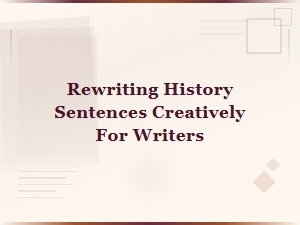 Creative Historical Sentence Rewriting Examples for Writers by Era